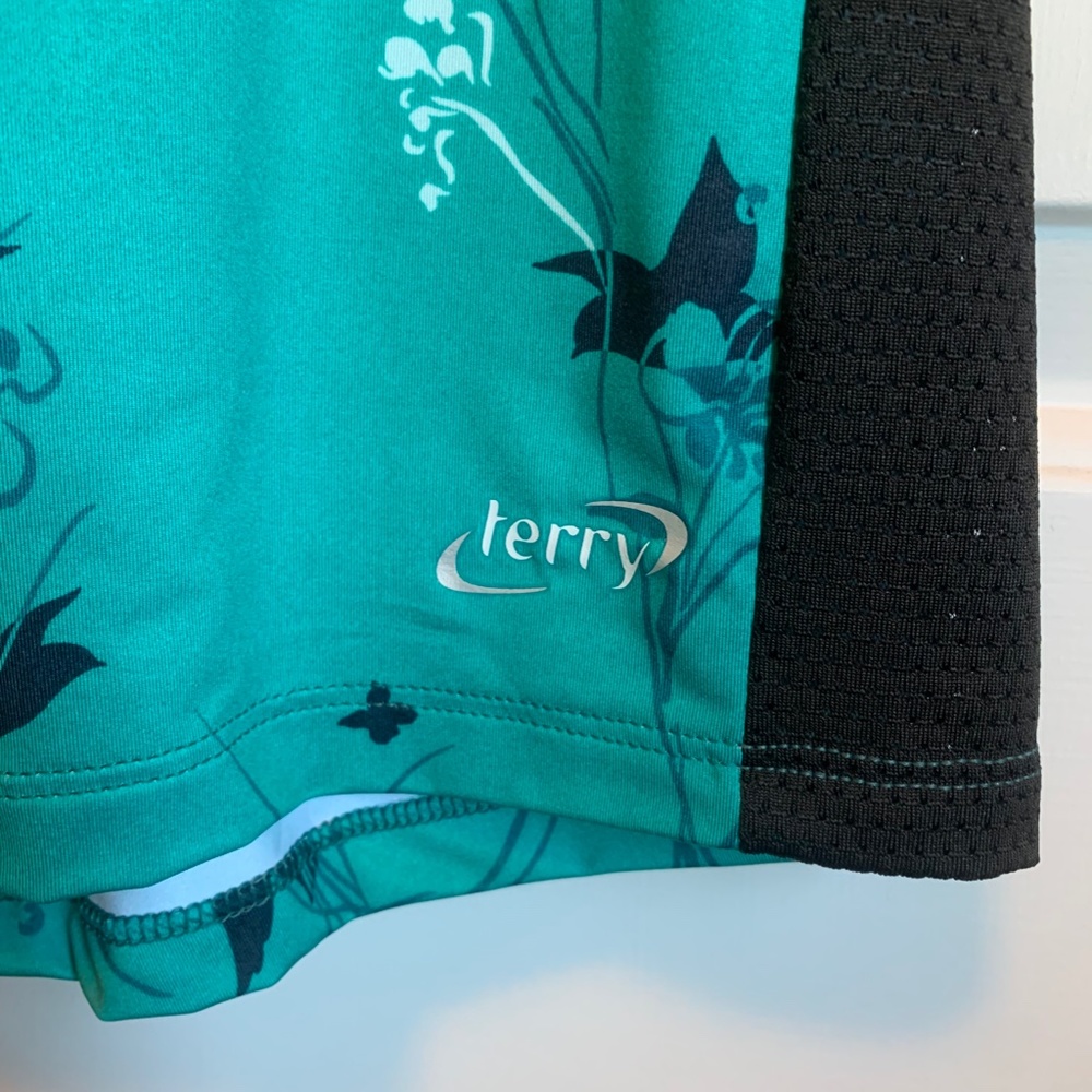 Terry Green Short Sleeve Cycling Top XL - Picture 6 of 8